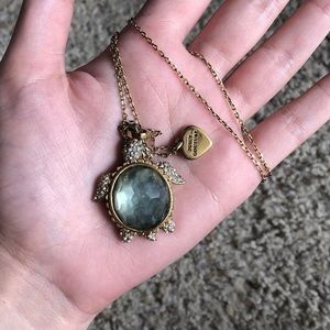 Juicy Couture Turqoise Gem Turtle Pendant Necklace